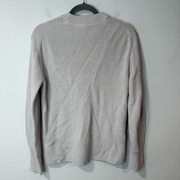 Lululemon Merino Wool-Blend Ribbed Crewneck Sweater Knit Crew White Cream - Picture 4 of 7
